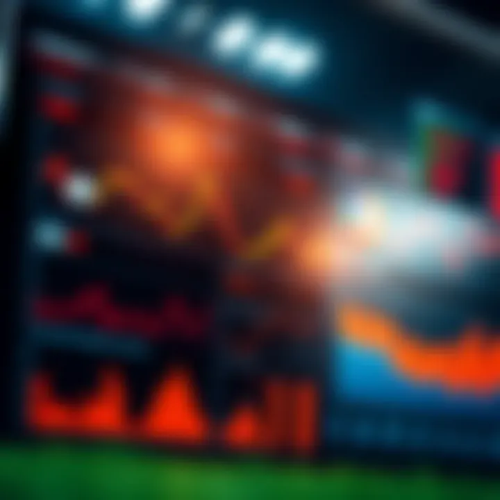 Football analytics dashboard showing graphs and statistics influencing score prediction accuracy