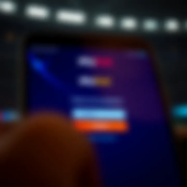 SkyBet App Login Interface in Nigeria User interface of SkyBet app showing login screen with options for username and password entry