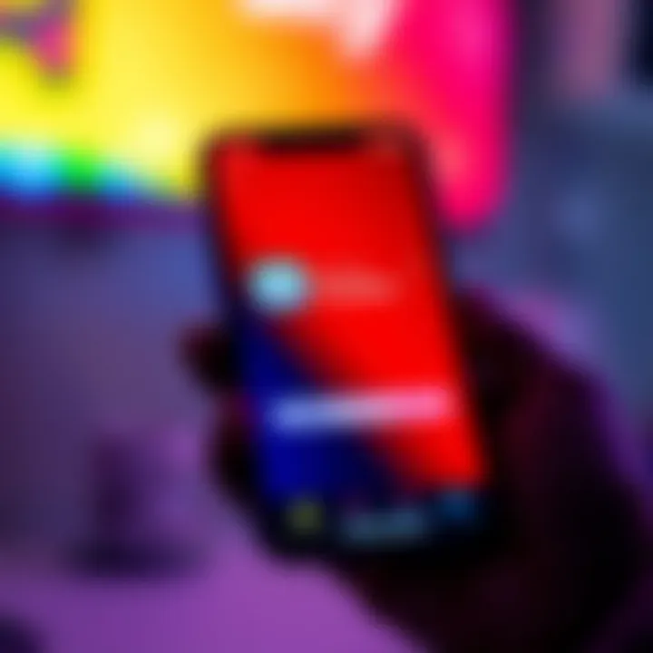 Mobile phone displaying the SkyBet app download screen with app icon and download button