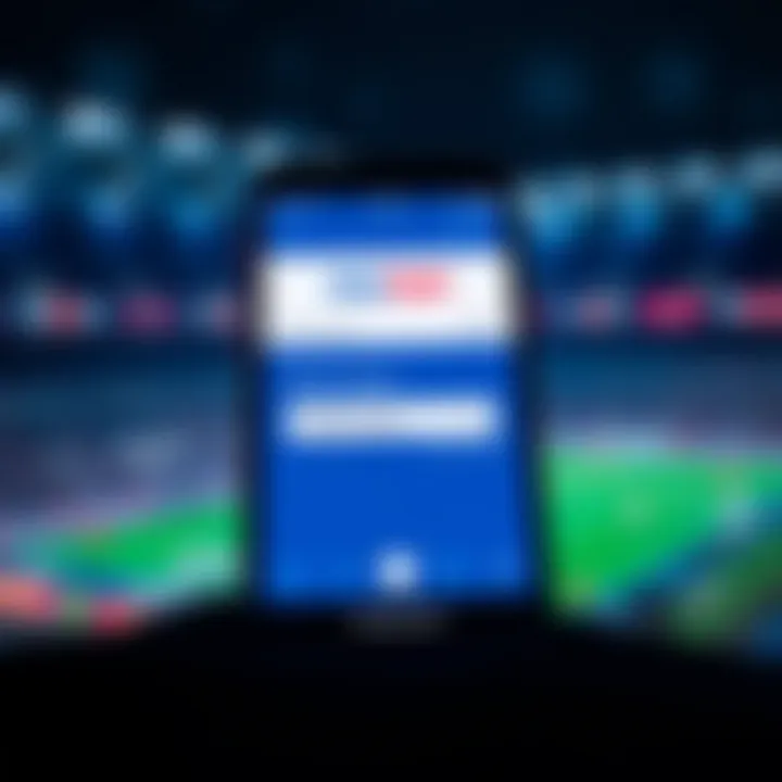 SkyBet Account Registration Using Phone Number Mobile phone showing SkyBet registration screen with phone number input