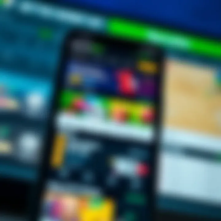 Selection of sports betting markets displayed on SportyBet app interface