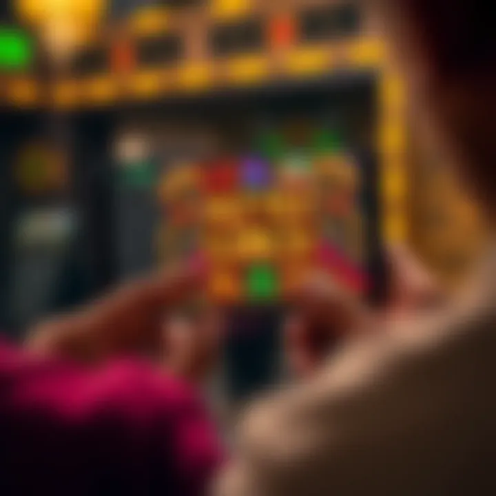 Aztec Gold Slot Gameplay Experience on Mobile Mobile phone displaying smooth gameplay of Aztec Gold slot game on SkyBet