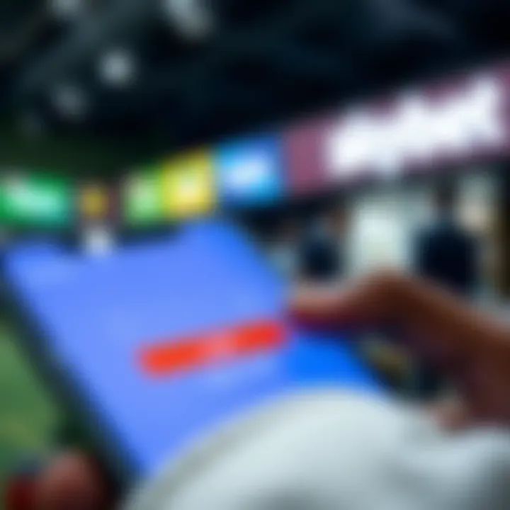 User logging into Skybet mobile platform on smartphone with secure login fields