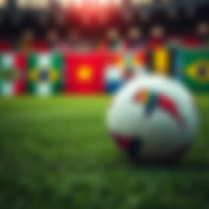 Skybet's Insightful Predictions for Africa Cup of Nations Soccer ball on a green pitch with flags of African nations in the background representing AFCON tournament