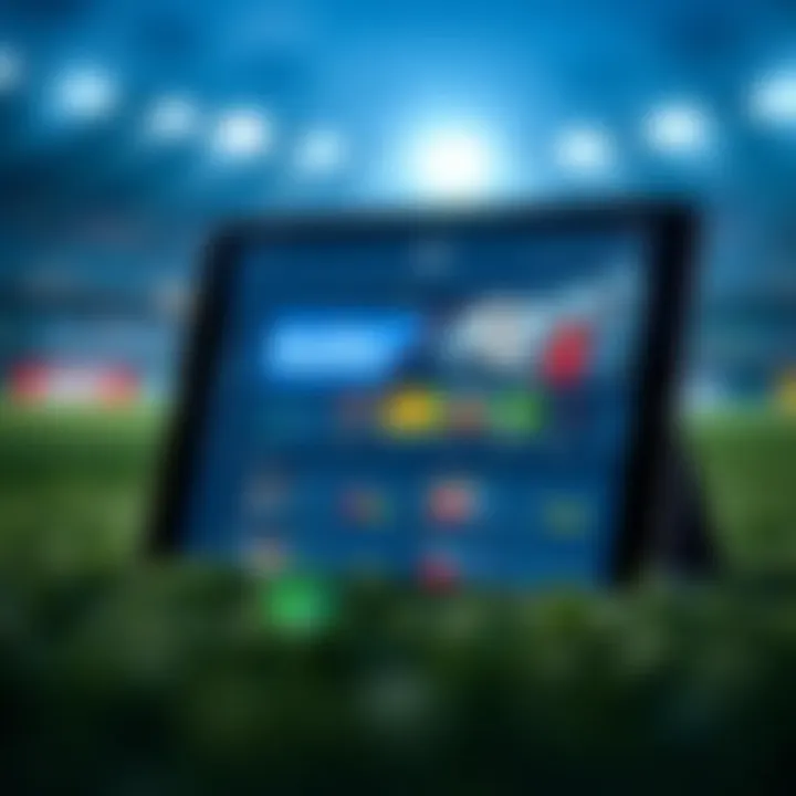 iPad showing the SkyBet app dashboard with various sports betting options