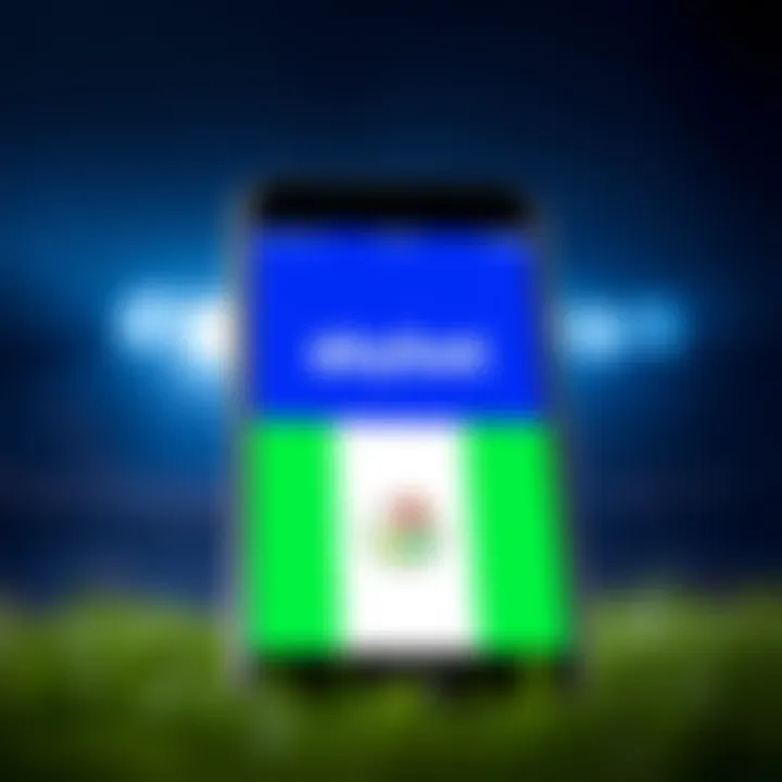 Skybet App Availability and Device Compatibility for iOS in Nigeria Illustration of iPhone with Skybet app logo and Nigerian flag indicating app availability and compatibility