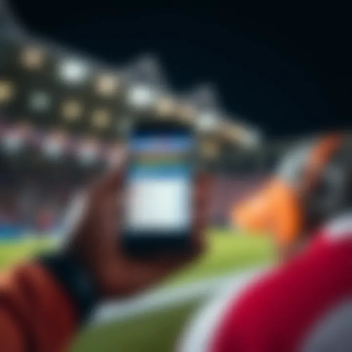 Mobile phone displaying football betting tips and predictions for Nigerian users