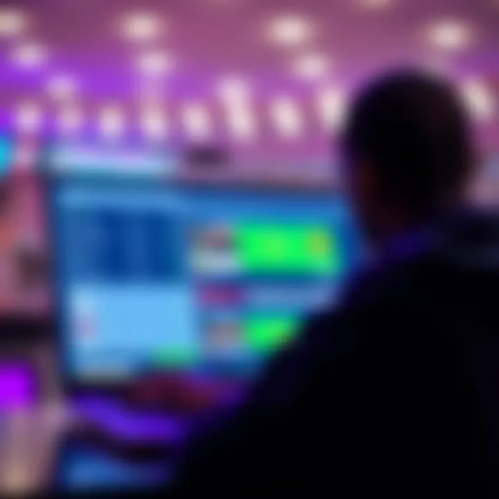 User navigating the SkyBet io online sports betting platform on a laptop with visible betting options