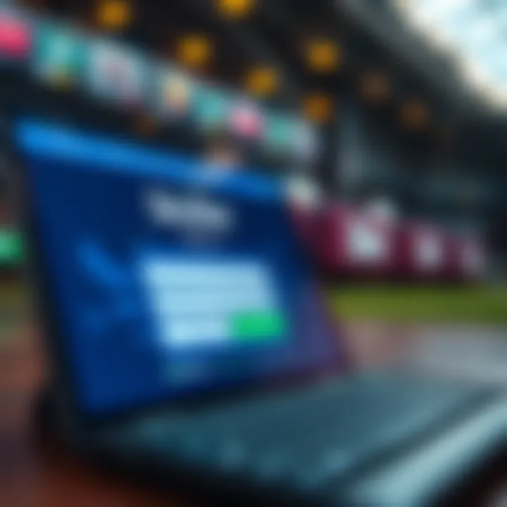 SkyBet NG Registration Interface Overview User interface displaying SkyBet NG registration form on a digital device