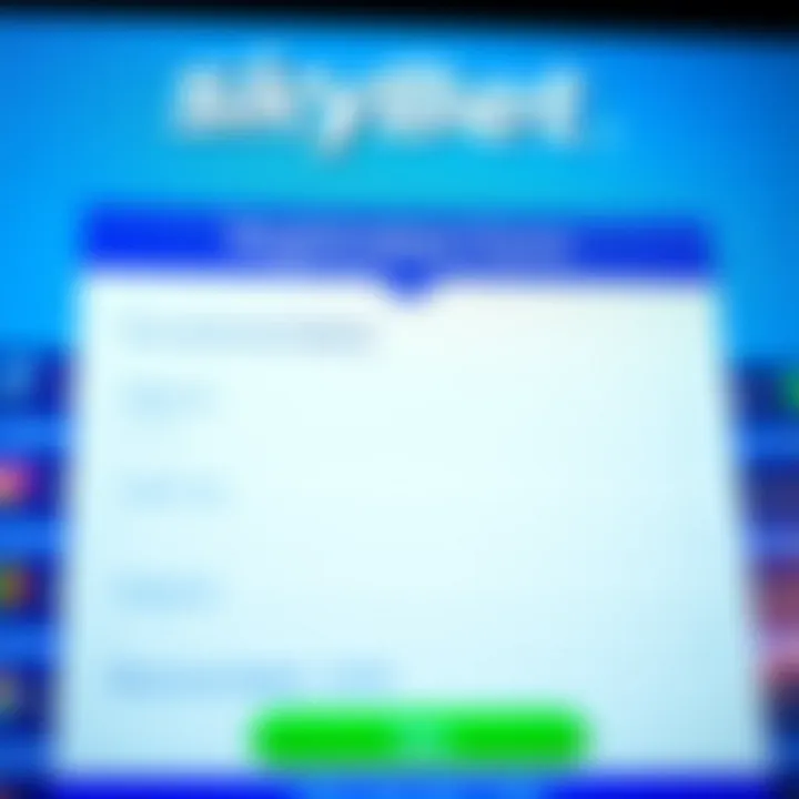 SkyBet Nigeria Account Registration Form Illustration of SkyBet Nigeria registration form with fields for personal details