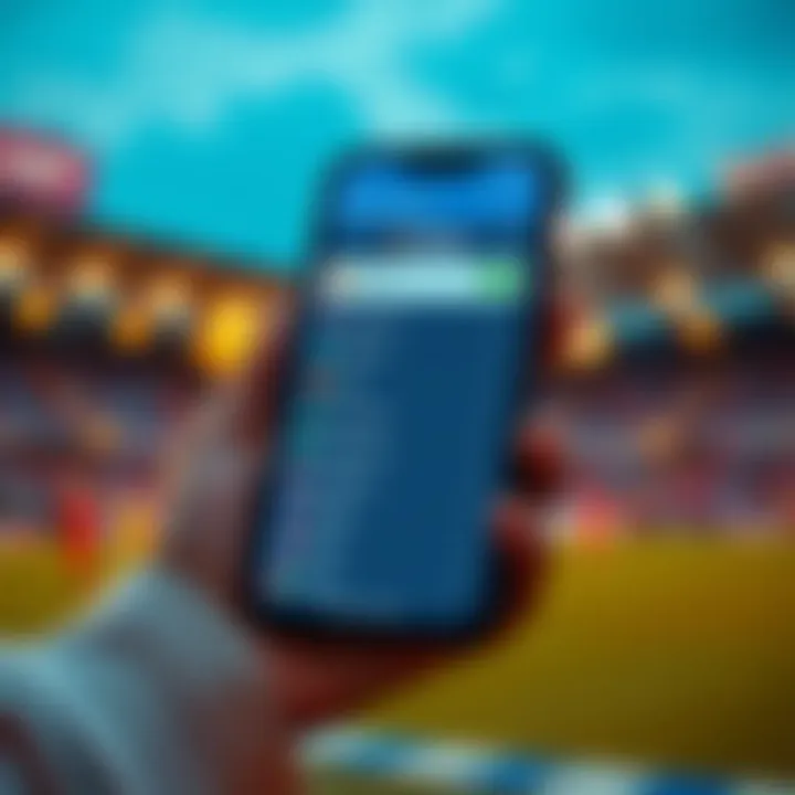 Mobile device displaying SkyBet payment options available for Nigerian users