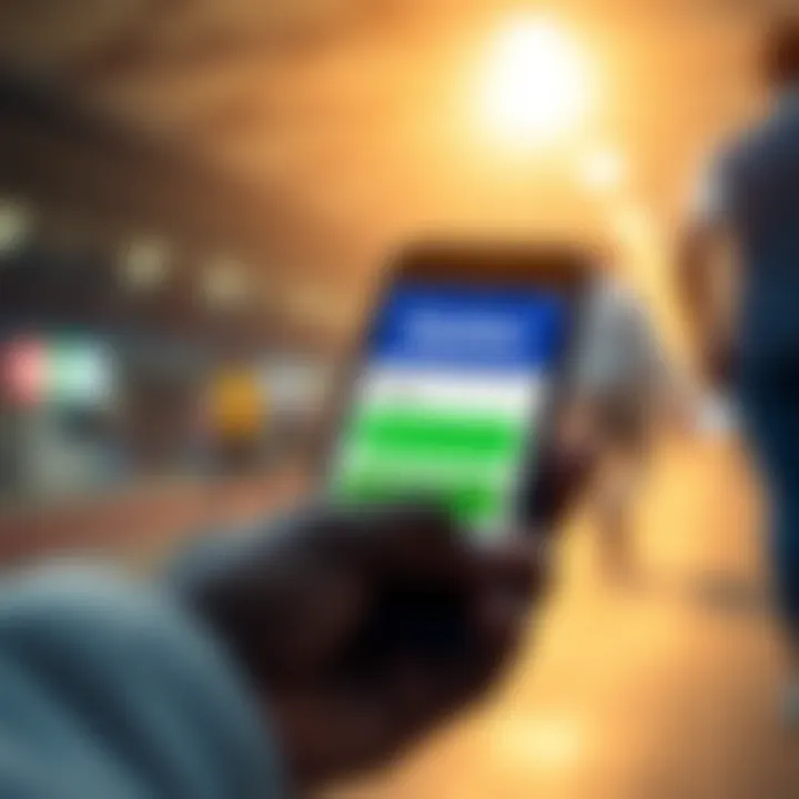 Mobile phone displaying SMS registration for SkyBet in Nigeria
