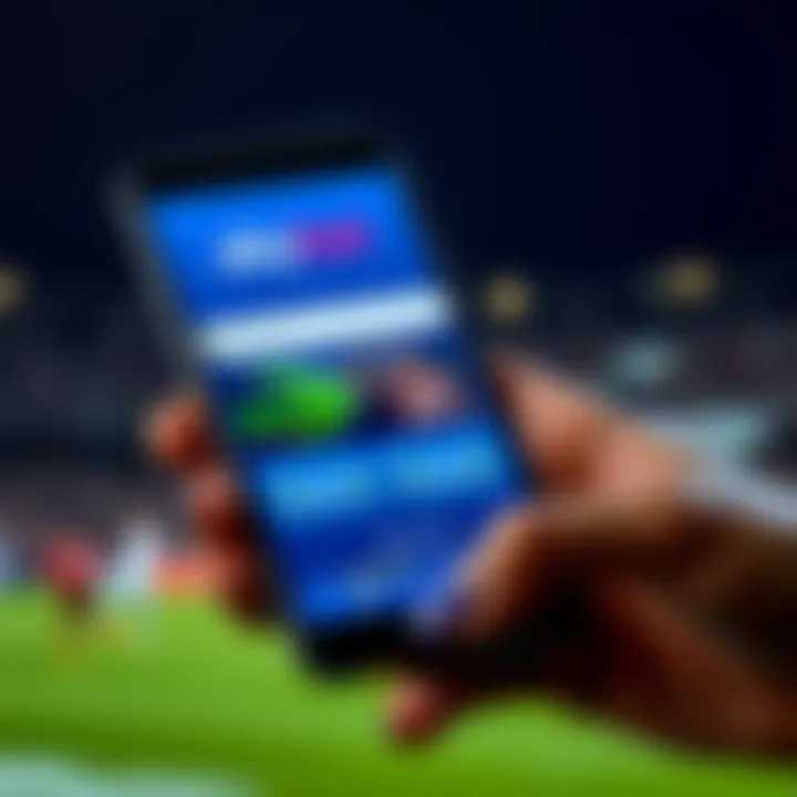 SkyBet South Africa Mobile Betting Experience Mobile device displaying SkyBet betting platform optimized for South African users