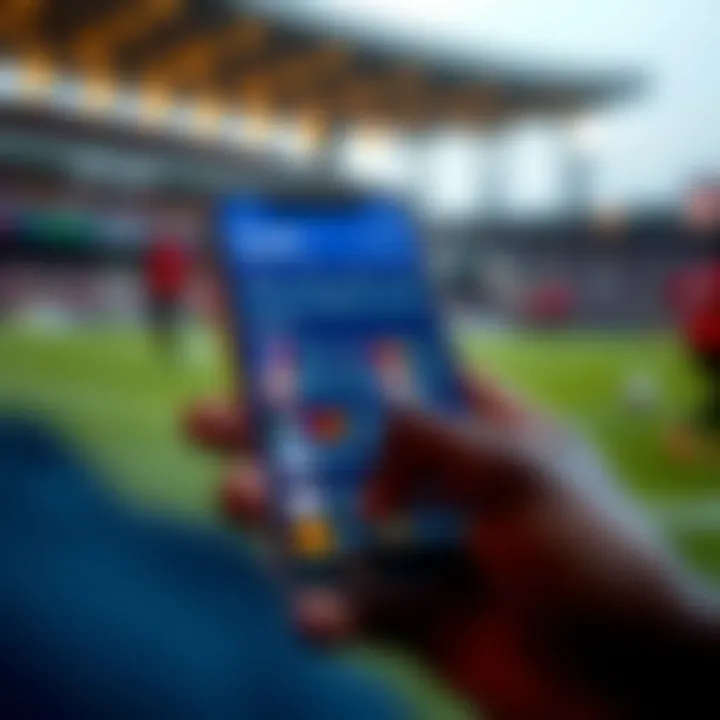 Seamless Betting Experience on SkyBet with Local Payment Methods During the World Cup Smartphone screen displaying SkyBet's betting options alongside popular Nigerian payment methods