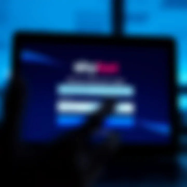 SkyBet Secure Account Login Screen Secure login interface for SkyBet showing username and password fields