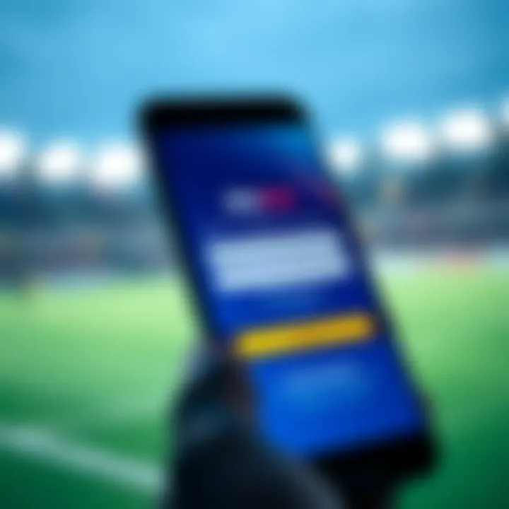 SkyBet Registration Interface in Cameroon User-friendly interface displaying SkyBet registration form on a smartphone screen