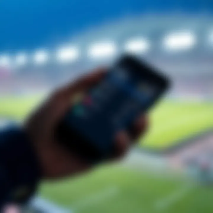 Exploring Betting Opportunities on Skybet Mobile Platform Smartphone screen showing Skybet app with various betting options and odds