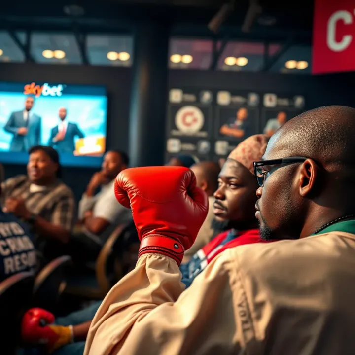 Smart Boxing Betting Tips for Nigerian Audience Nigerian fans engaged in strategic boxing betting using informed tips and forecast data