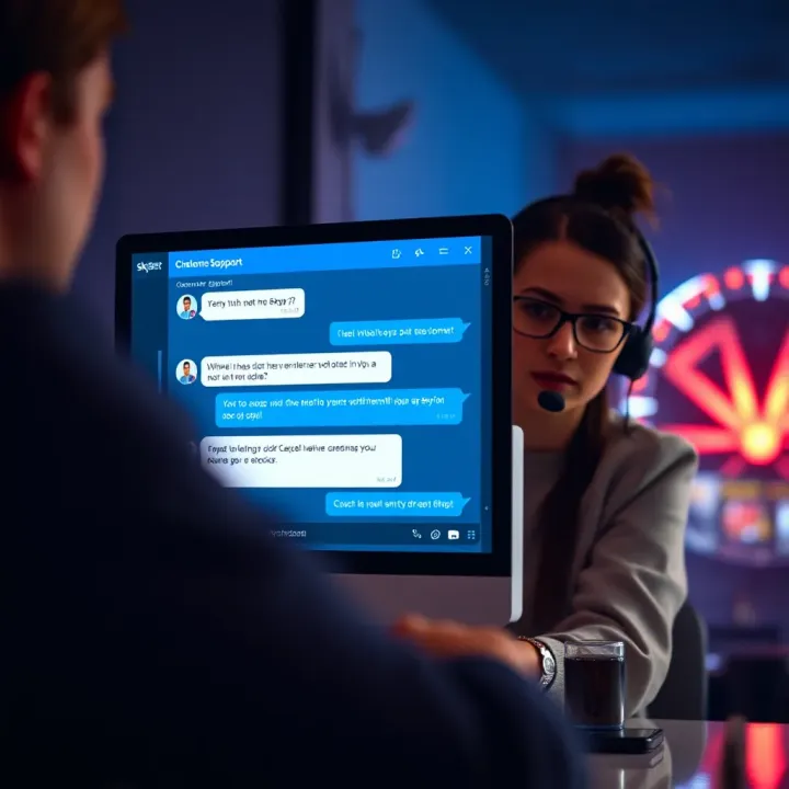 SkyBet Customer Support for Withdrawal Assistance Customer support chat window assisting a user with withdrawal issues