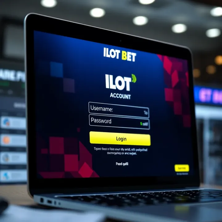 Secure login interface displaying fields for username and password on betting platform