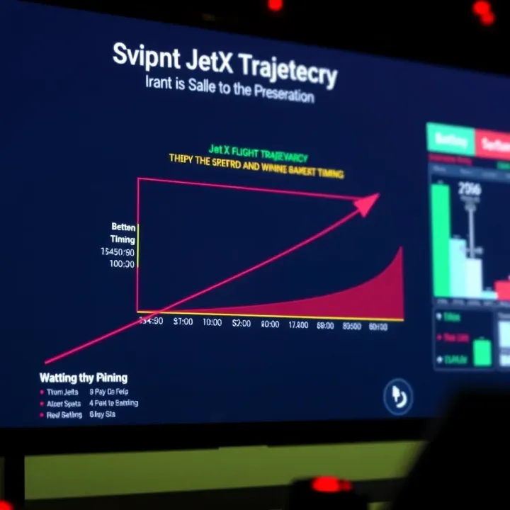 Graphical depiction of JetX flight trajectory illustrating betting strategy and payout timing