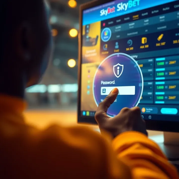 User resetting password on SkyBet Uganda platform to enhance account security