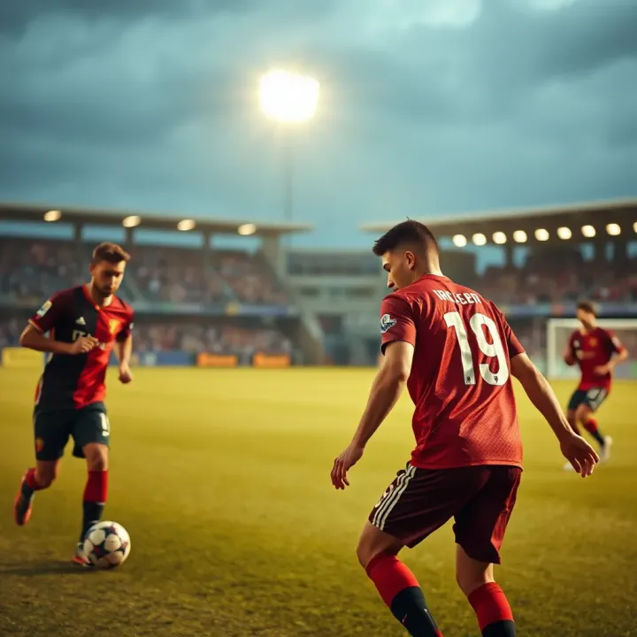 Top Portuguese football players competing on the field during a vibrant league match