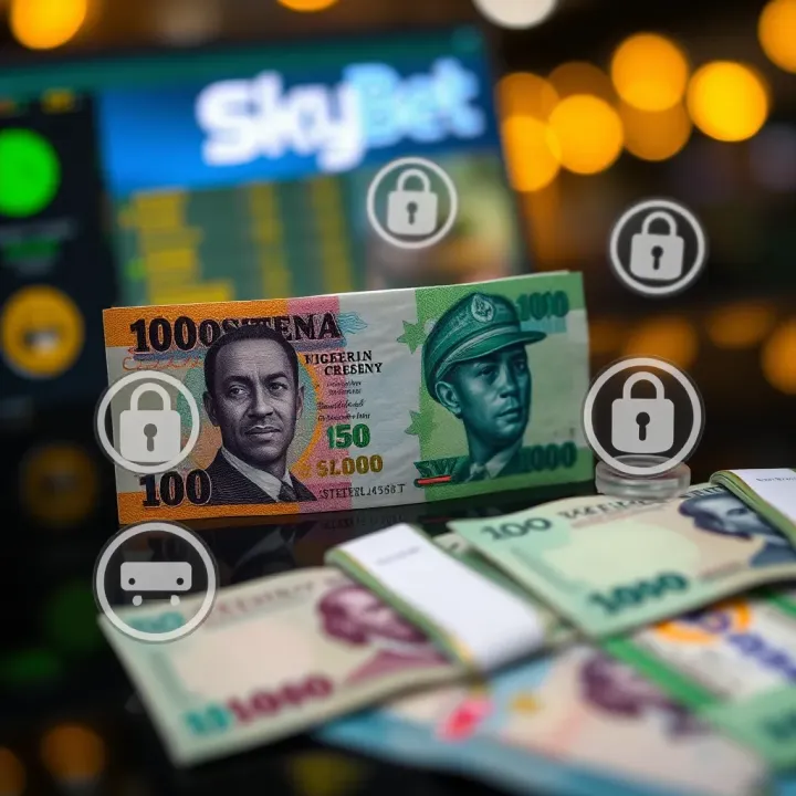 Illustration of Nigerian currency and secure online transaction icons representing safe payment methods