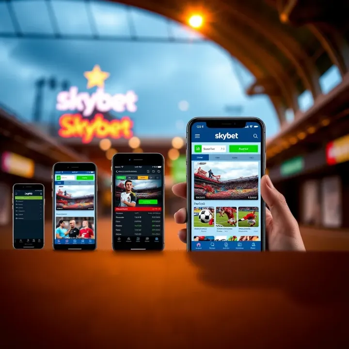 Evolution of Skybet Mobile Betting Platforms Comparison of old and current mobile betting platforms illustrating design and feature evolution