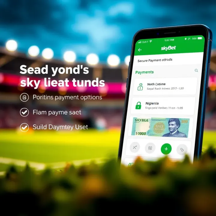 Secure Payment Methods on SkyBet App for Nigerian Users Graphic illustrating secure payment options and Nigerian Naira currency symbol for SkyBet app