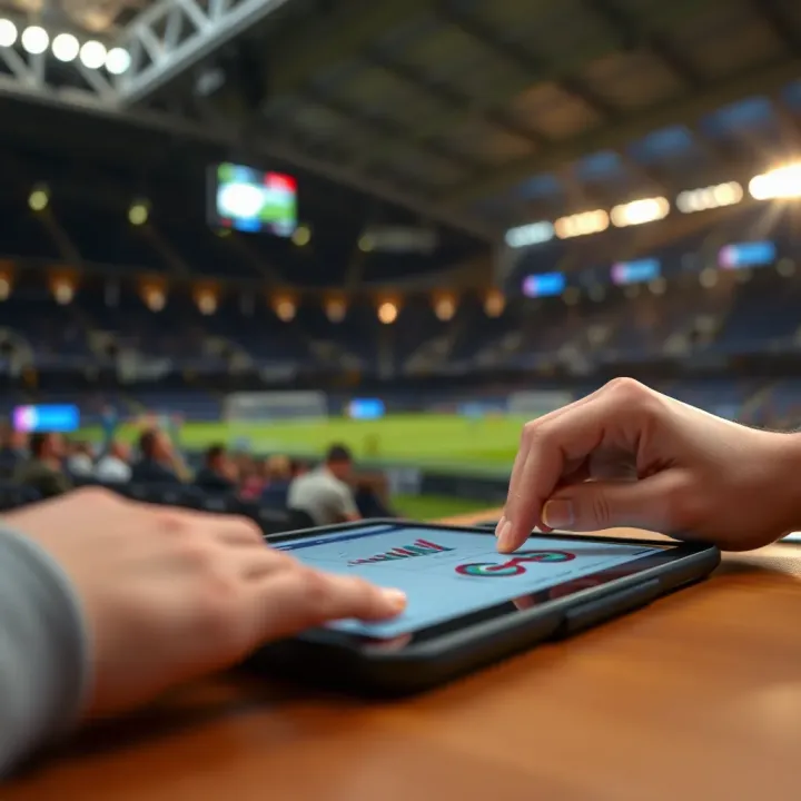 Detailed analysis of Europa League football match strategy on a digital device