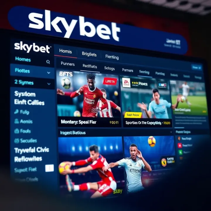 SkyBet platform displaying a variety of sports betting options tailored for Nigerian users