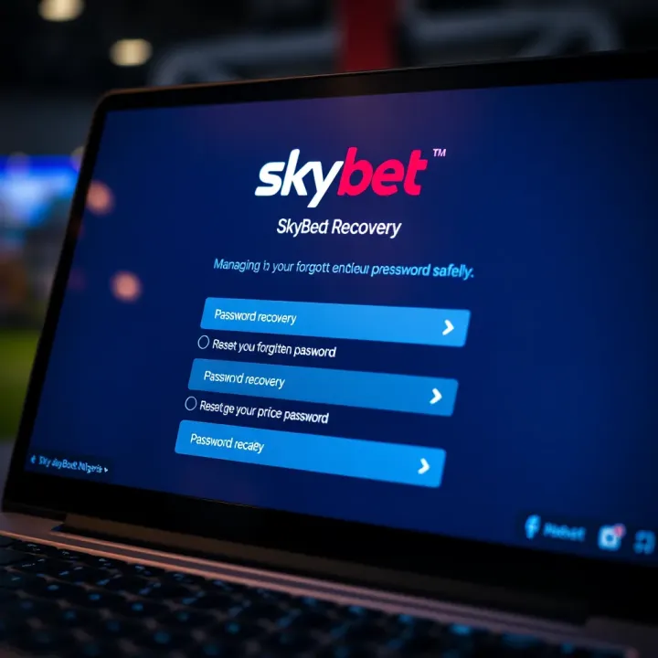 Password recovery screen showing options for resetting forgotten credentials securely