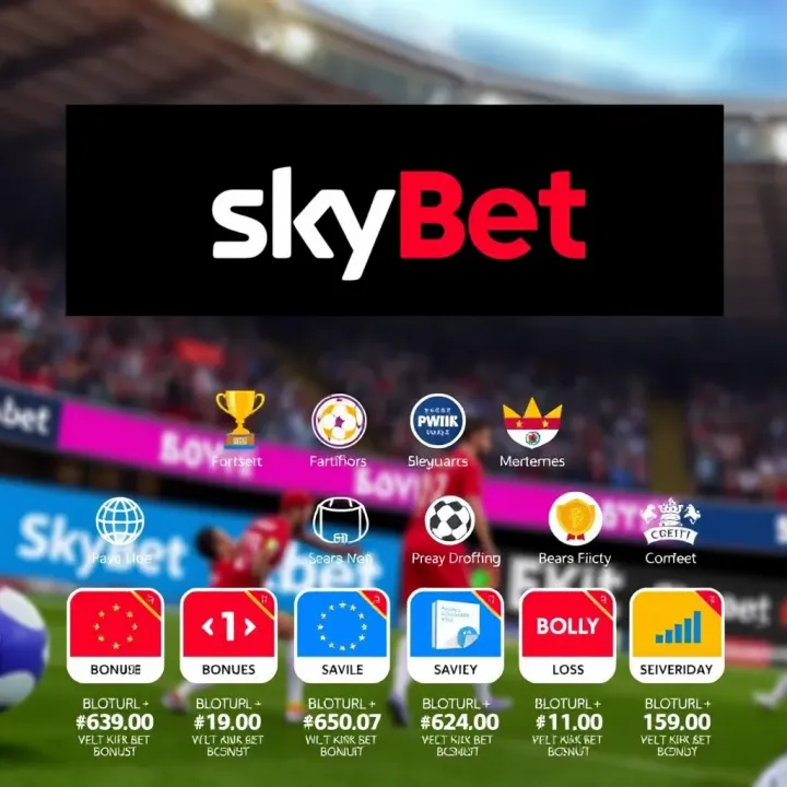 Overview of SkyBet Promotions Available for Nigerian Users An illustration showing the variety of betting promotions offered by SkyBet in Nigeria with icons representing bonuses and rewards