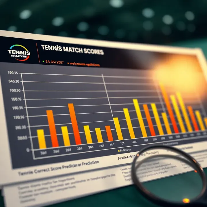 Chart showing statistical analysis of tennis match scores for betting decisions