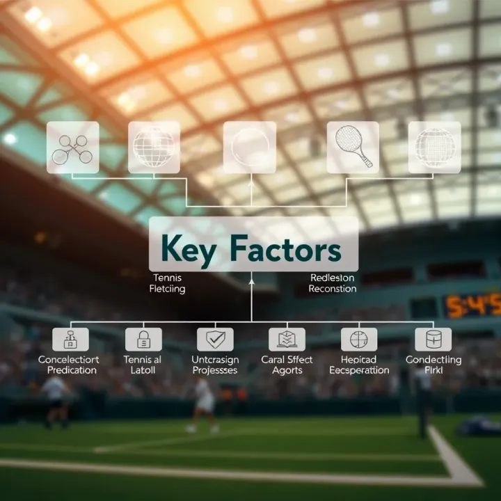 Diagram illustrating key factors influencing tennis match outcomes for bettors