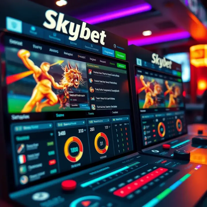 Interactive betting interface displaying dynamic game elements and user statistics