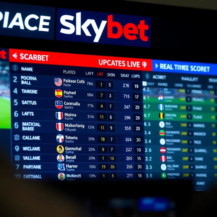 Live football match scoreboard showing ongoing game updates with player statistics