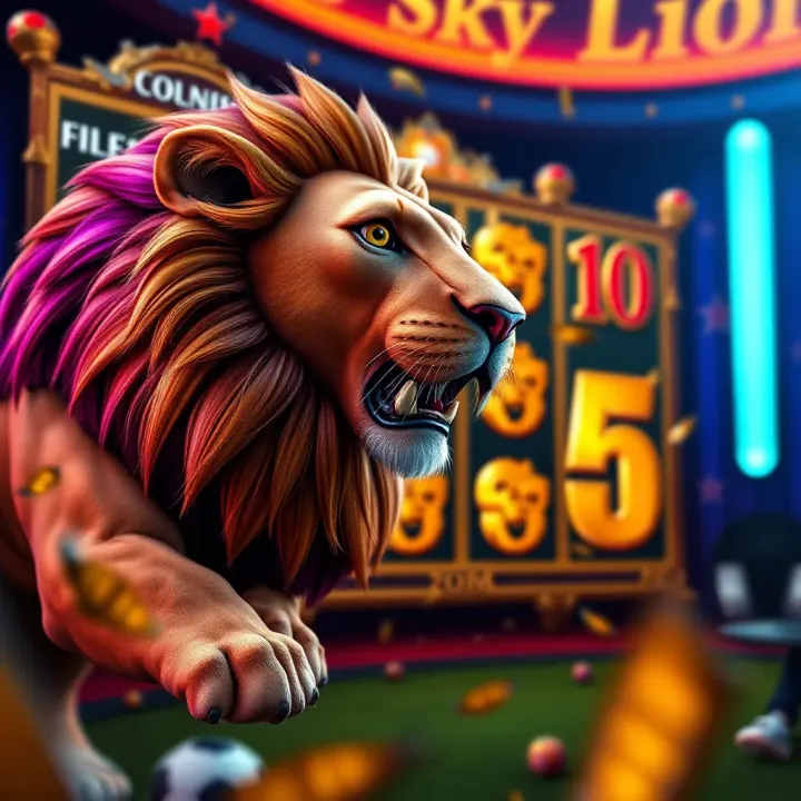 Screenshot of gameplay highlighting bonus features and winning combinations in Skybet 5 Lions demo
