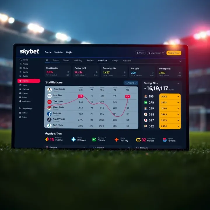 Dashboard displaying real-time match statistics and betting insights for football enthusiasts